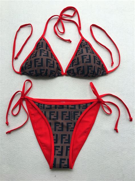 replica fendi swimsuit|fendi high waisted bikini.